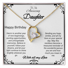 Happy Birthday To An Amazing Daughter - Forever Love Necklace