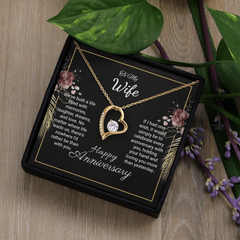 To My Wife- Happy Anniversqary. Forever Love Necklace