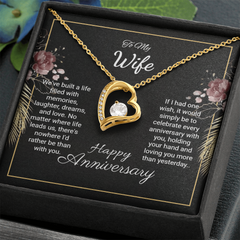 To My Wife- Happy Anniversqary. Forever Love Necklace