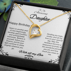 Happy Birthday To An Amazing Daughter - Forever Love Necklace