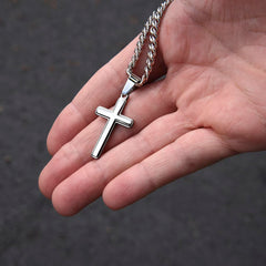 To My Son - Artisan Cross - Cubin Link Chain
