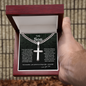 To My Son - Personalized Cross - Cuban Link Chain