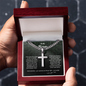 To My Son - Personalized Cross - Cuban Link Chain