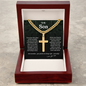 To My Son - Personalized Cross - Cuban Link Chain