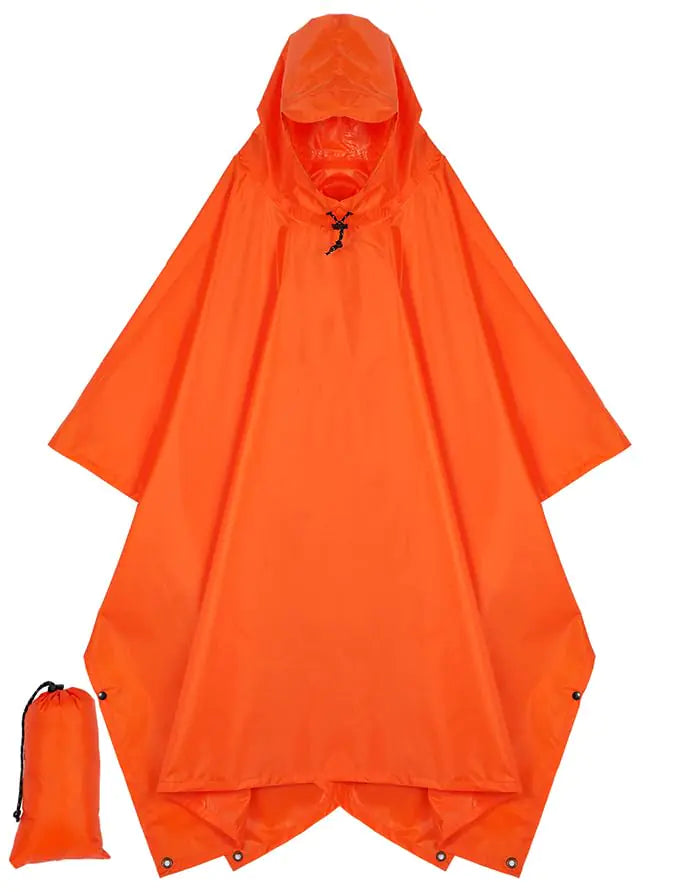 Hooded Rain Poncho