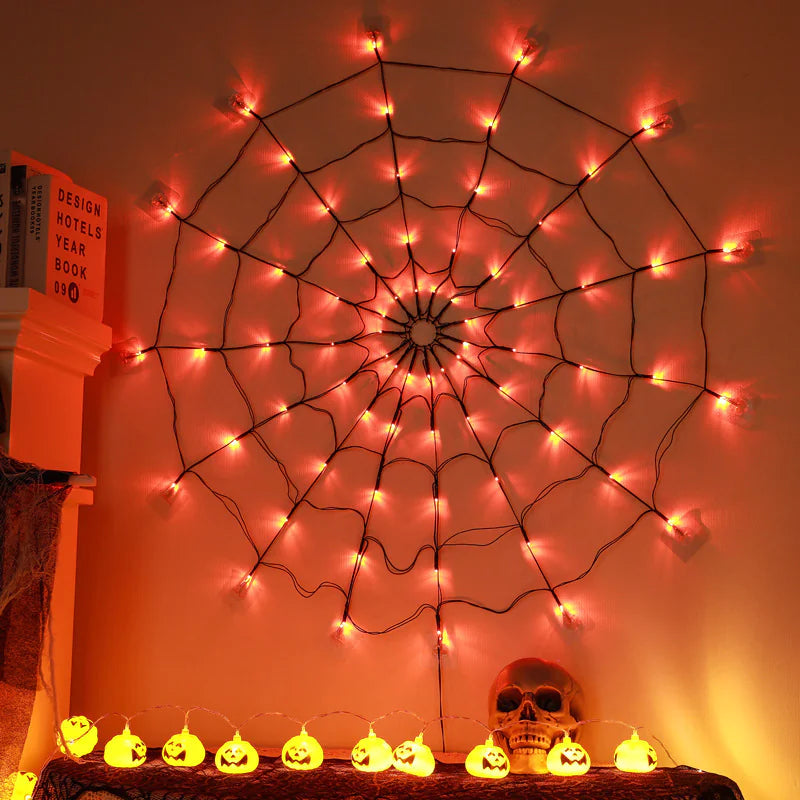 LED Spider Web Lights